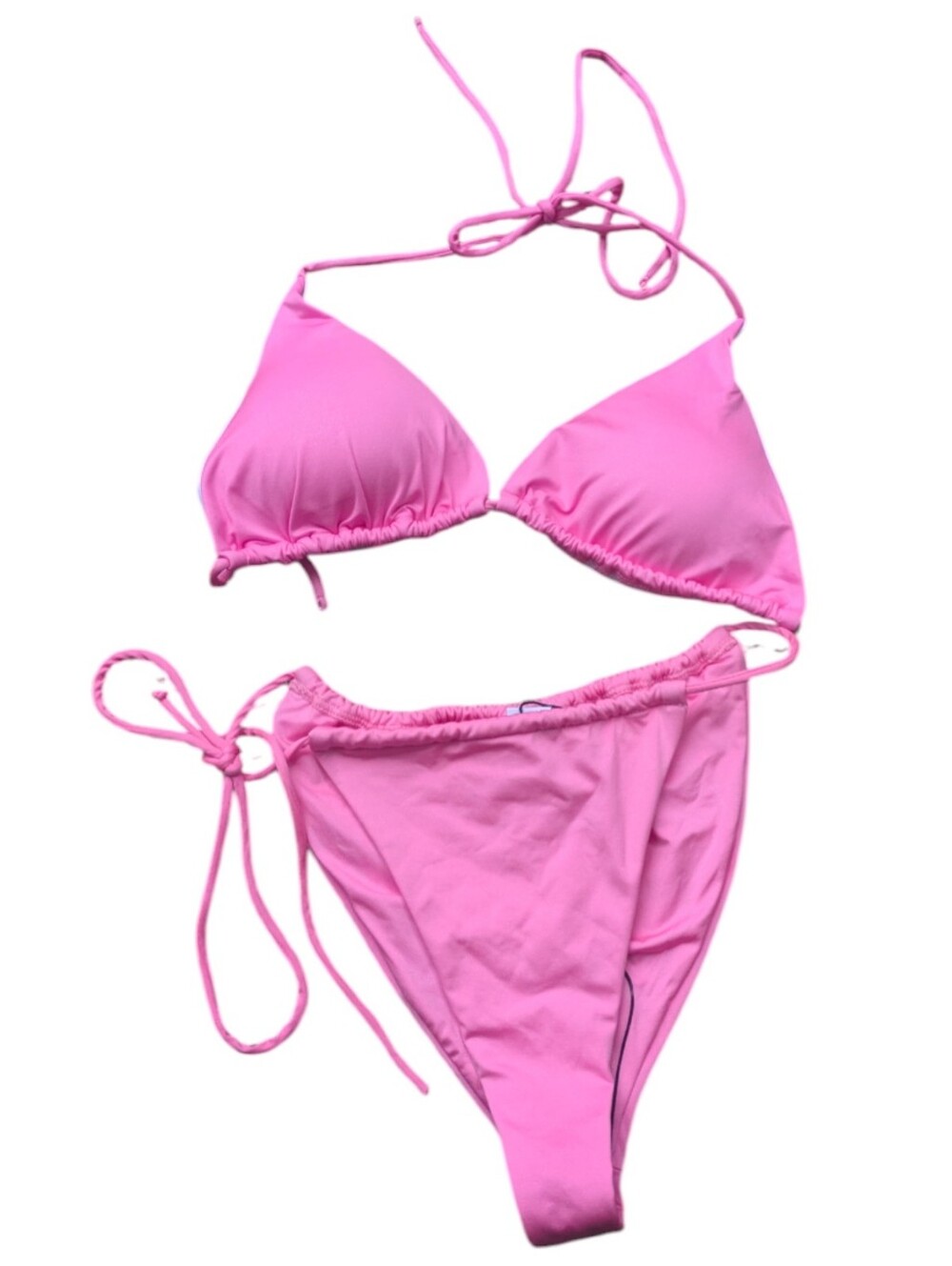 Monica Hansen Beachwear Metallic Pink Bikini